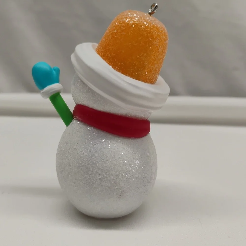 NOS Hallmark Keepsake SWEET‎ SNOWMAN Christmas Tree Ornament Gumdrop